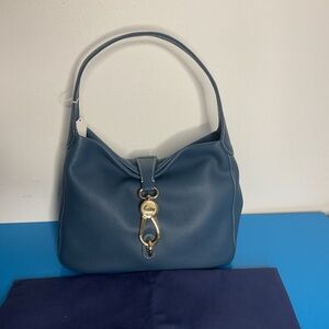 Dooney & Bourne Blue Leather Hobo Bag